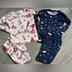 Gymboree Santa Toile and Polar express pajama bundle
